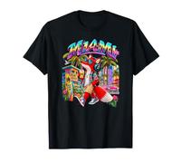 Art Estival rétro I Love Miami, Miami Fox Beach Travel T-Shirt