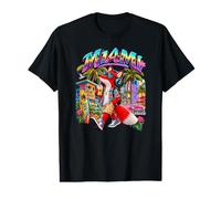 Art Estival rétro I Love Miami, Miami Fox Beach Travel T-Shirt Graphique avec Valeur