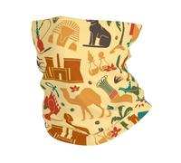 Art Et Culture des Pyramides Égyptiennes Antiques Homme Femme Tour De Cou Thermique Cache Cou Anti-Solaire Bandana pour Yoga Moto Sport Golf