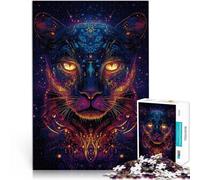 Art Fantastique de la Panthère Noire Puzzles de 1000 pièces pour Adolescents Jeu de Casse-tête Œuvre d'art 38x26cm
