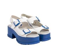 ART Femme 1821 Manchester Sandale, Nappa White Blue, 40 EU
