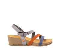 ART Femme 1930 I Live Sandale cale, Denim Orange foncé, 36 EU