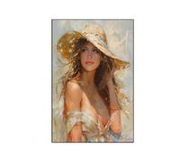 Art Figuratif Peinture par Numero Adulte, Peinture Numero Femme Tableau a Paint by Numbers Adulte Kits Apportez des Pinceaux et de la numéro d'art, pour Decoration Murale Cadeau Femme 50x70 cm 1-6