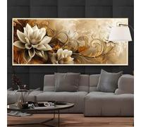Art Fleur Diamond Painting Adulte Grand Format 100 X 40cm, Full Square Drill Peinture Diamant Adulte XXL, 5D DIY Broderie Diamant Kit Complet, Chambre Murale DéCoration De La Maison, Cadeaux-312BD