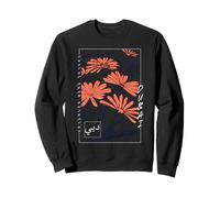 Art Floral Abstrait de Dubaï imprimé Arabe Moderne Sweatshirt