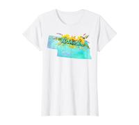 Art Floral Aquarelle de l'État du Nebraska T-Shirt Graphique avec Valeur