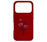 Art Floral botanique Vintage Cramoisi Gothique Coque pour iPhone 17 Pro