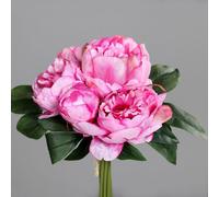 ART FLORAL-Bouquet de pivoines artificielles coloris lavande - 28 cm