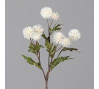 ART FLORAL-Branche de chardon boule crème artificiel - 56 cm