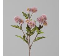 ART FLORAL-Branche de chardon boule rose vif artificiel - 56 cm
