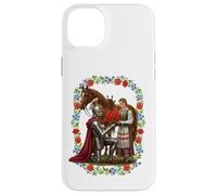 Art Floral Chevalier polonais Poppies Romance Cheval Coque pour iPhone 14 Plus