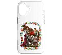 Art Floral Chevalier polonais Poppies Romance Cheval Coque pour iPhone 16