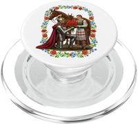 Art Floral Chevalier polonais Poppies Romance Cheval PopSockets PopGrip pour MagSafe