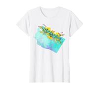 Art Floral de fierté de l'État de Washington T-Shirt Graphique avec Valeur