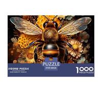 Art Floral de l'abeille Pièces en Carton Solides Aide À Améliorer La Concentration, Les Capacités De Résolution Et La Coordination Main-œil 38x26cm/1000pcs