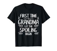 Art Floral First Time Grandma Let The Spoiling Begin T-Shirt