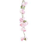 ART FLORAL-Guirlande de fleurs de cerisier artificielle rose - 129 cm