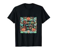 Art Floral Harmony Bloom with Unity T-Shirt