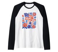 Art Floral Patriotique pour célébrer Le 14 Juillet Manche Raglan