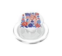 Art Floral Patriotique pour célébrer Le 14 Juillet PopSockets PopGrip pour MagSafe