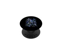 Art Floral Vintage geai Bleu Oiseaux Observation des Oiseaux PopSockets PopGrip Adhésif