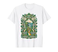 Art Folklorique Irlandais Harpe Celtique falaises trèfle Heritage T-Shirt