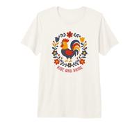 Art Folklorique Rise and Shine dans la Cour arrière T-Shirt Haut de Gamme