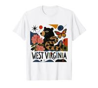 Art Folklorique Sauvage et Merveilleux de Virginie-Occidentale T-Shirt Graphique avec Valeur