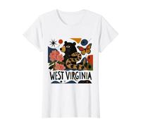Art Folklorique Sauvage et Merveilleux de Virginie-Occidentale T-Shirt Graphique avec Valeur