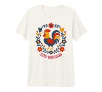 Art Folklorique scandinave Coq Dieu Morgon T-Shirt Haut de Gamme