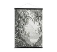 Art for the Home Kakemono affiche Jungle 60 x 80cm Noir, blanc | Décoration Murale, Décoration Chambre Salon