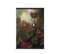 Art for the Home Kakemono Affiche Oiseau dans la Jungle Fleurie 100 x 70cm Multicolore | Decoration Murale, Decoration Salon