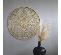 Art For The Home Mandala de Luxe Rond 80 x 80cm Or