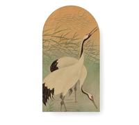 Art For The Home Toile en forme d'arche Pause du matin au bord du lac 54 x 100cm Multicolore