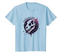 Art fossile de Dinosaure d'âme préhistorique pour Les Fans de paléontologie T-Shirt, Enfant, Bleu Céleste, 10 Ans