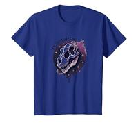 Art fossile de Dinosaure d'âme préhistorique pour Les Fans de paléontologie T-Shirt, Enfant, Bleu Royal, 4 Ans