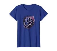 Art fossile de Dinosaure d'âme préhistorique pour Les Fans de paléontologie T-Shirt, Femme, Bleu Royal, L