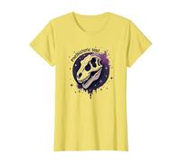 Art fossile de Dinosaure d'âme préhistorique pour Les Fans de paléontologie T-Shirt, Femme, Citron, XS