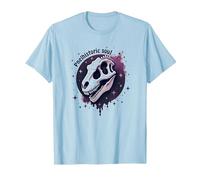 Art fossile de Dinosaure d'âme préhistorique pour Les Fans de paléontologie T-Shirt, Homme, Bleu Céleste, M