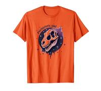 Art fossile de Dinosaure d'âme préhistorique pour Les Fans de paléontologie T-Shirt, Homme, Orange, XL