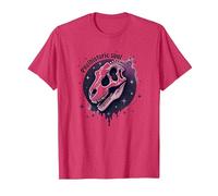 Art fossile de Dinosaure d'âme préhistorique pour Les Fans de paléontologie T-Shirt, Homme, Rouge Chiné, M