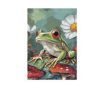 Art Frog A River Drapeaux d'extérieur pour jardin extérieur Bannières pour décoration de terrasse 28 x 40 cm double face