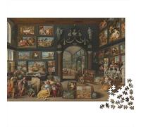 Art Gallery Puzzles 1000Pièces Recyclé Matériau Classical Paintings Puzzles for Elderly Puzzle Jeu Accessoires Intéressant Famille Jeu Accessoires for Adultees 52x38cm/1000pcs