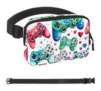 Art Game Controller 967 Sac banane à bandoulière pour homme et femme, sac de ceinture pour voyage, marche, course, randonnée, cyclisme, multicolore, 4 x 23 x 15 cm, multicolore,