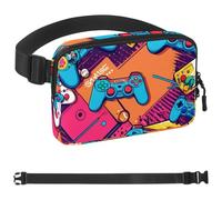Art Game Controller-986 Sac banane pour homme et femme avec sangle réglable, sac banane tendance pour voyage, plein air, course à pied, randonnée, multicolore, multicolore, 1.5x9.0x5.9in/4x23x15cm