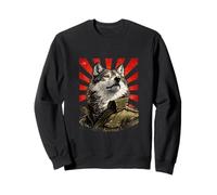 Art Gardien de l'esprit Loup rétro Sweatshirt