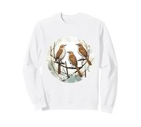 Art géométrique à Motif de Thrasher Marron, Mignon Amour de Thrasher Marron Sweatshirt