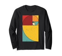 Art géométrique en Spirale Fibonacci Manche Longue