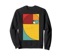 Art géométrique en Spirale Fibonacci Sweatshirt
