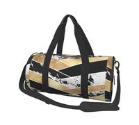 Art géométrique Moderne en marbre doré Noir Blanc pailleté, Sac de Voyage de Grande capacité, Sac à Main Rond, Sac de Voyage de Sport, fourre-Tout, Sac de Fitness